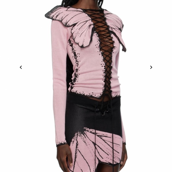 1XBlue pink butterfly cardigan - Picture 4 of 4